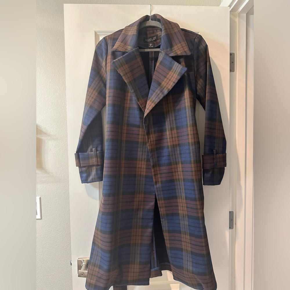 Simple Plaid Coat